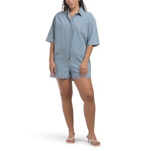 HUNTER & BROWN Denim Denim Loose Romper
